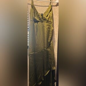 Wild Fable Asymmetrical Olive Dress